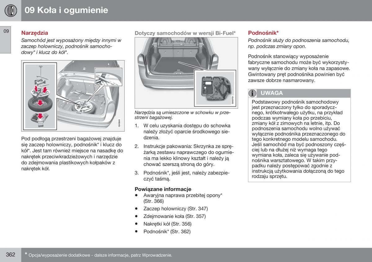 Volvo XC70 Cross Country II 2 instrukcja obslugi / page 364