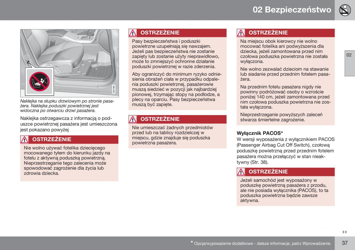 Volvo XC70 Cross Country II 2 instrukcja obslugi / page 39