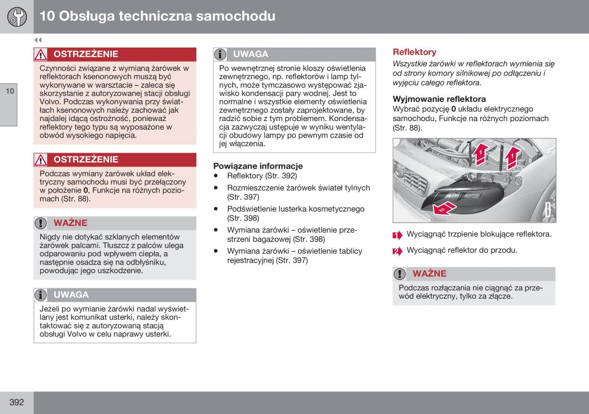 Volvo XC70 Cross Country II 2 instrukcja obslugi / page 394