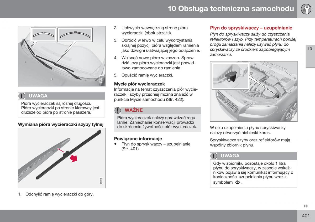 Volvo XC70 Cross Country II 2 instrukcja obslugi / page 403