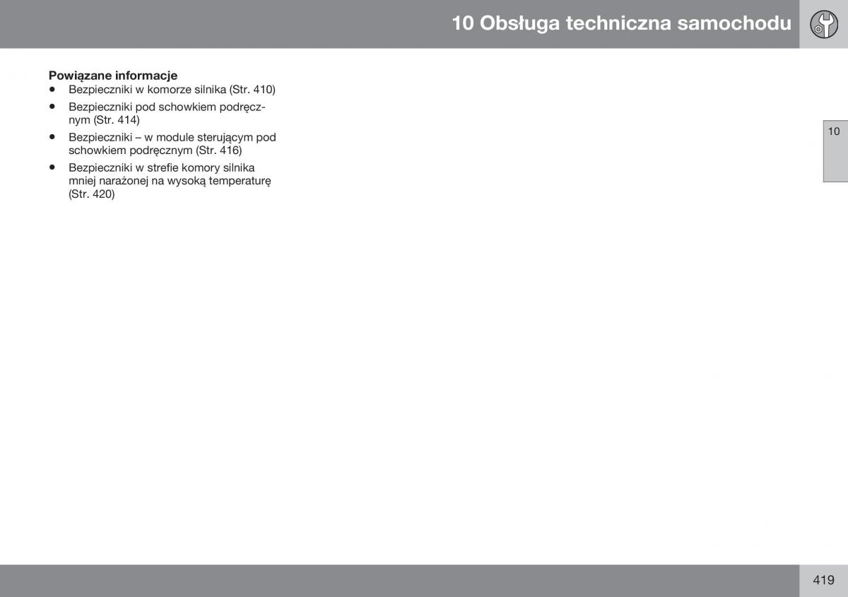 Volvo XC70 Cross Country II 2 instrukcja obslugi / page 421