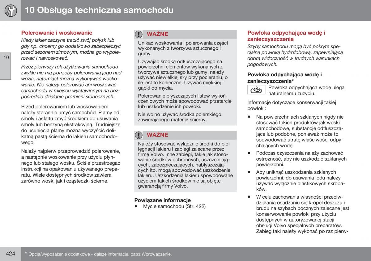 Volvo XC70 Cross Country II 2 instrukcja obslugi / page 426