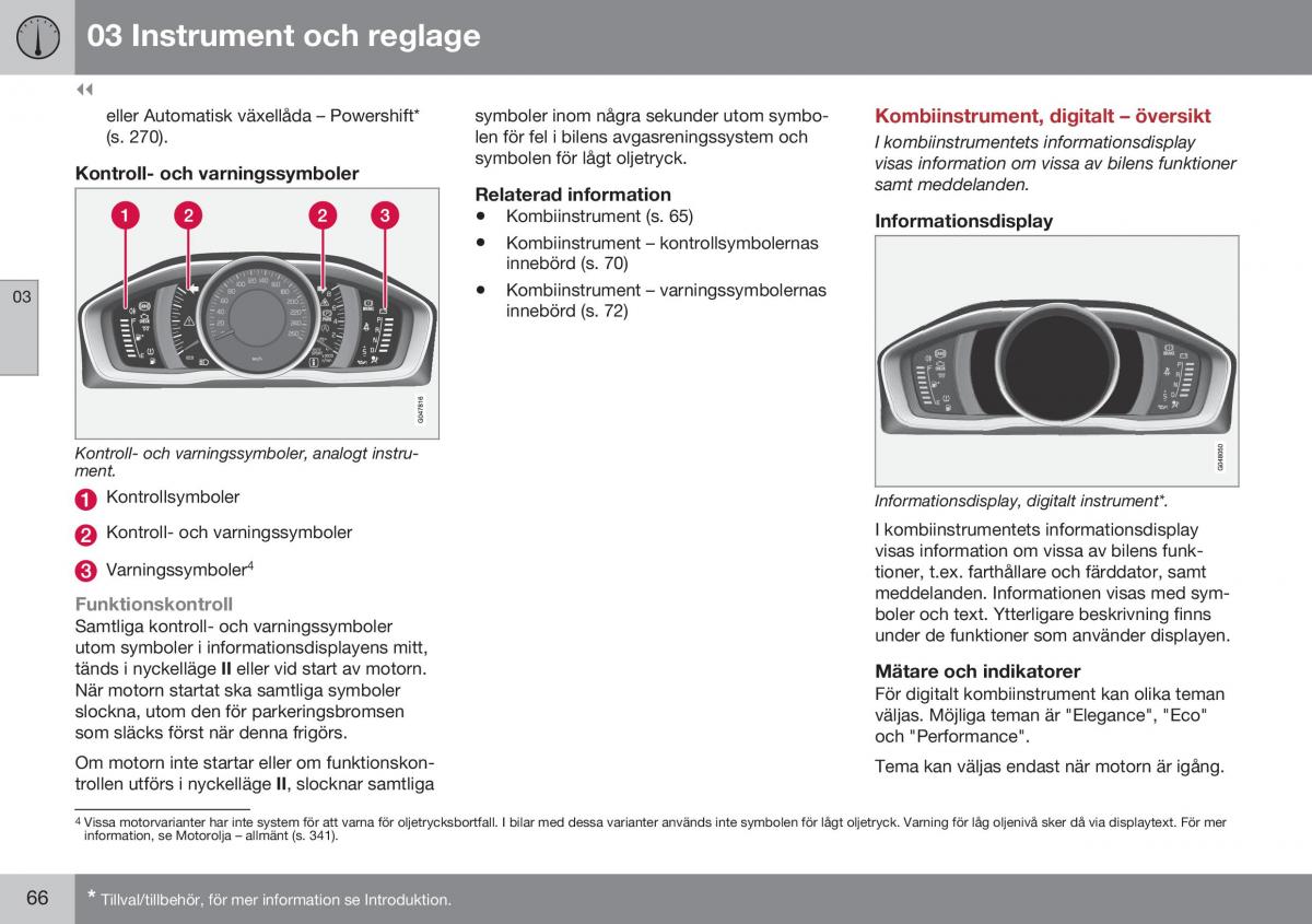 Volvo XC70 Cross Country II 2 instruktionsbok / page 68