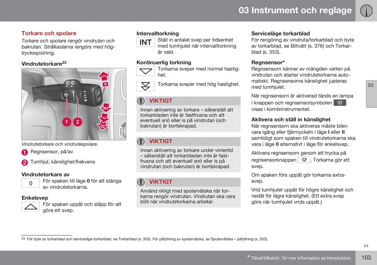 Volvo XC70 Cross Country II 2 instruktionsbok / page 105