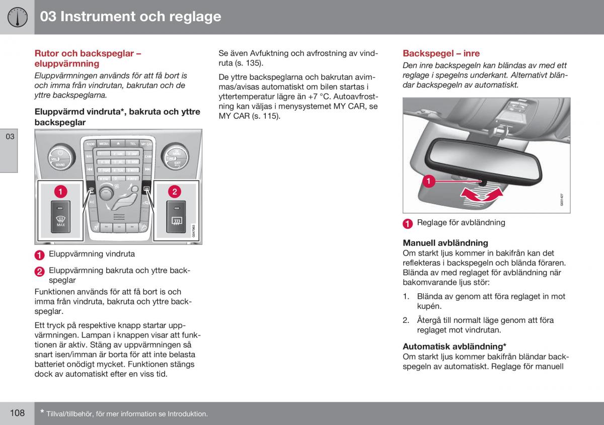 Volvo XC70 Cross Country II 2 instruktionsbok / page 110