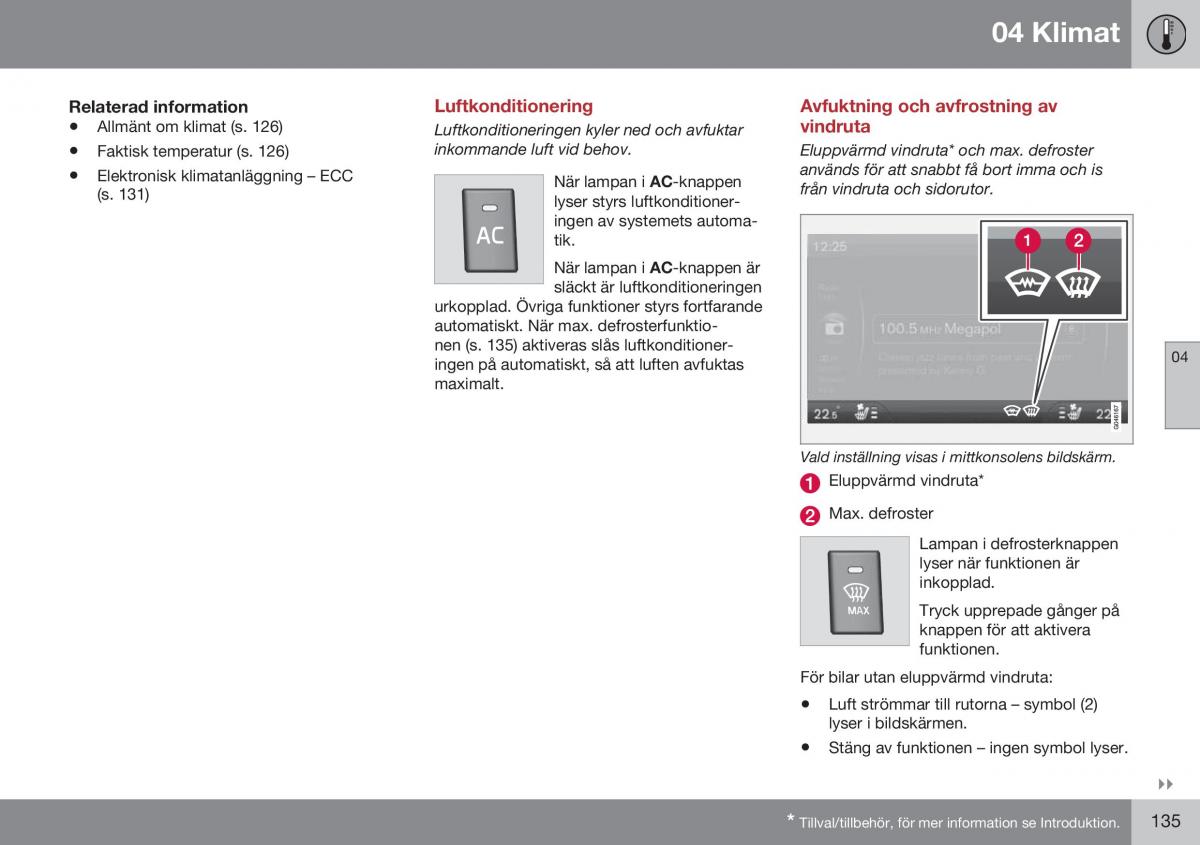 Volvo XC70 Cross Country II 2 instruktionsbok / page 137