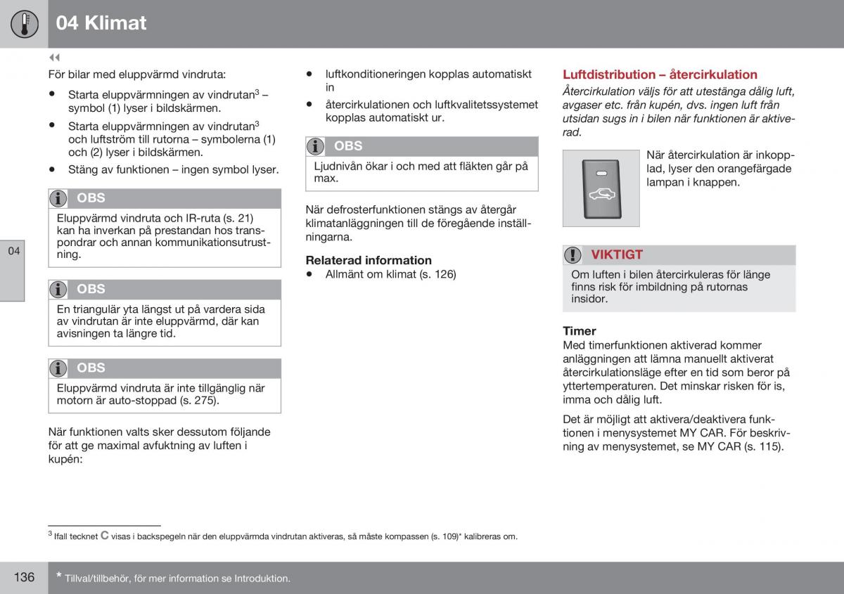 Volvo XC70 Cross Country II 2 instruktionsbok / page 138