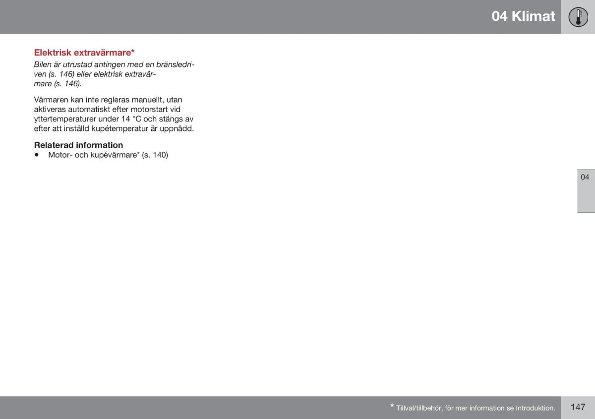 Volvo XC70 Cross Country II 2 instruktionsbok / page 149