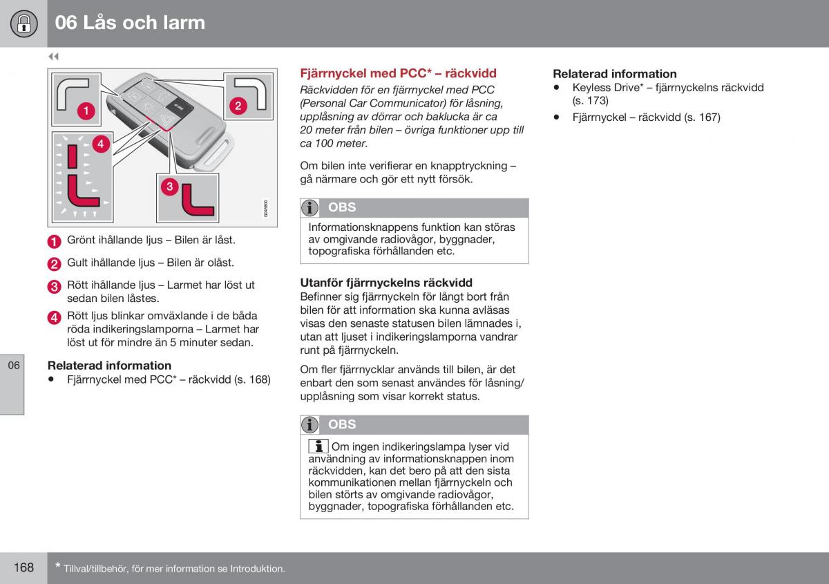 Volvo XC70 Cross Country II 2 instruktionsbok / page 170