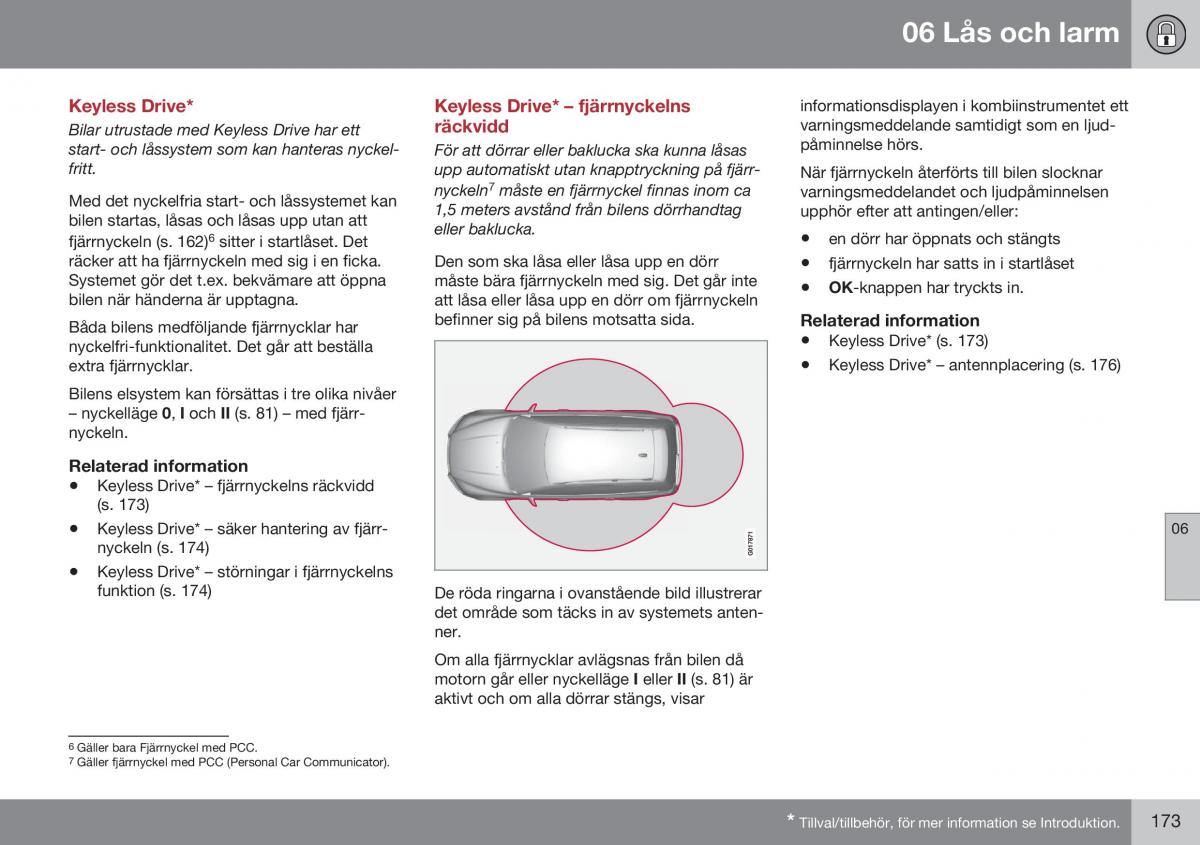 Volvo XC70 Cross Country II 2 instruktionsbok / page 175