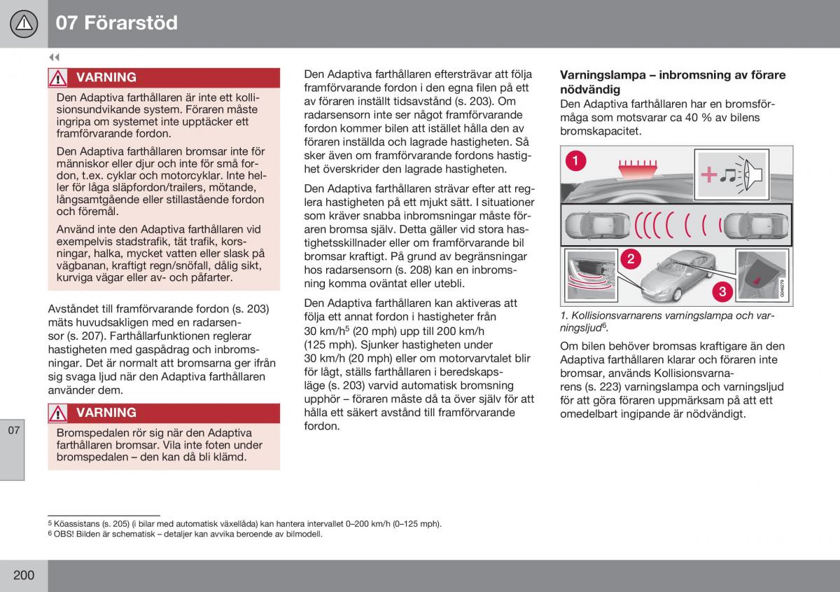 Volvo XC70 Cross Country II 2 instruktionsbok / page 202