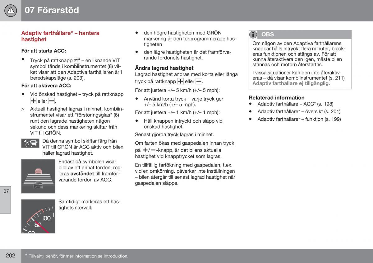 Volvo XC70 Cross Country II 2 instruktionsbok / page 204