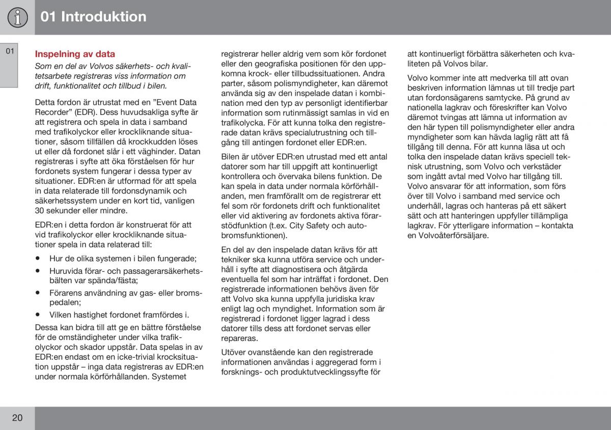 Volvo XC70 Cross Country II 2 instruktionsbok / page 22