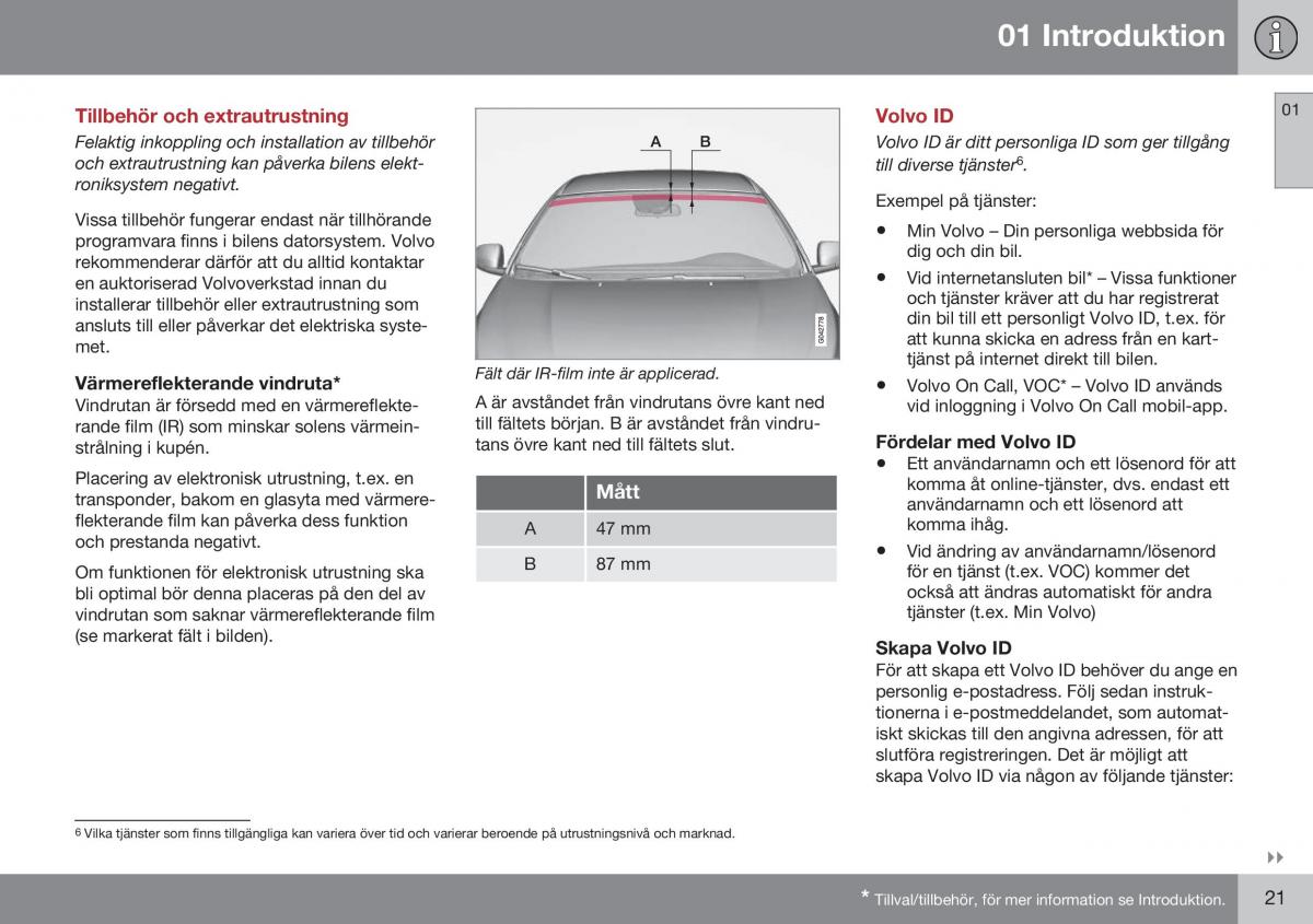 Volvo XC70 Cross Country II 2 instruktionsbok / page 23