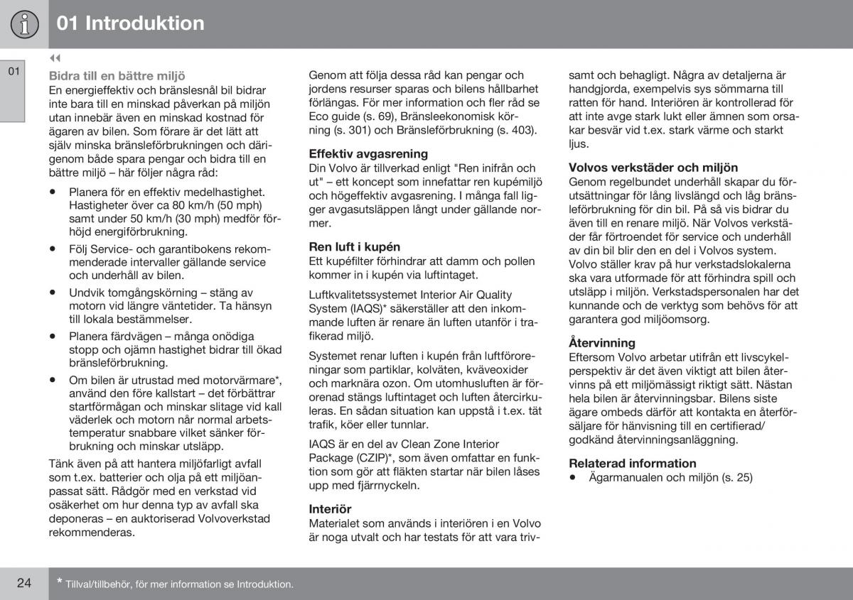 Volvo XC70 Cross Country II 2 instruktionsbok / page 26