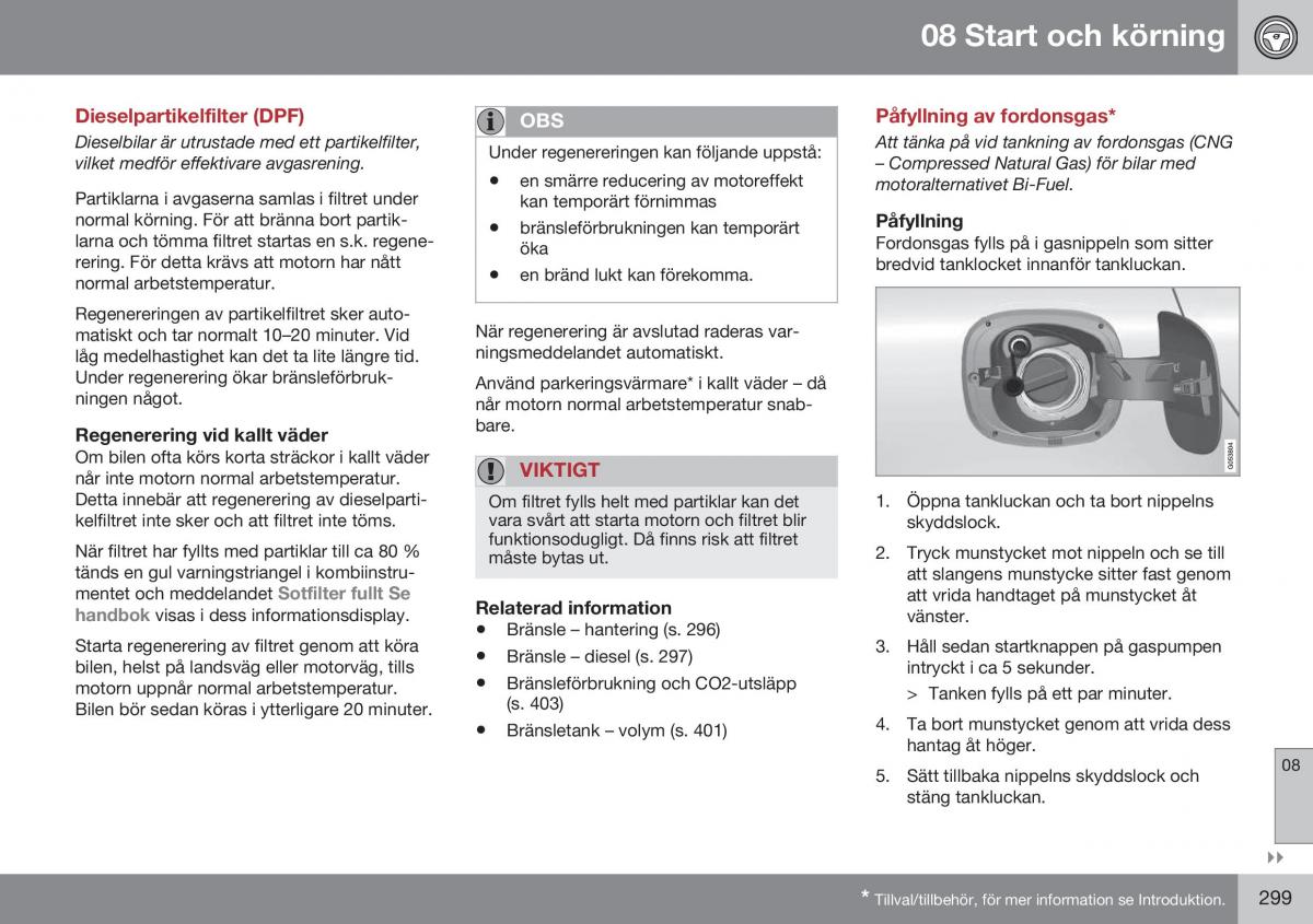 Volvo XC70 Cross Country II 2 instruktionsbok / page 301