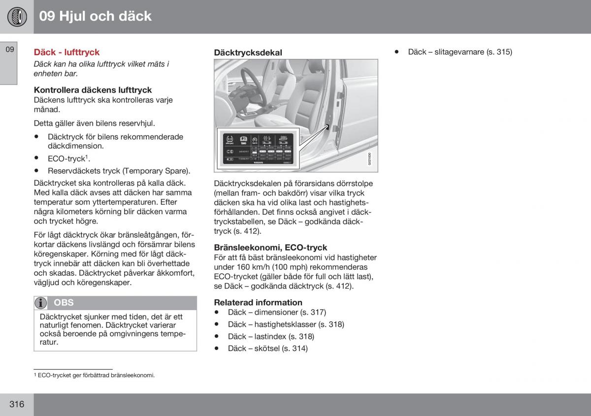 Volvo XC70 Cross Country II 2 instruktionsbok / page 318