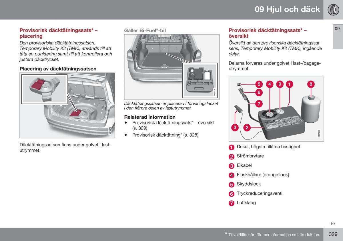 Volvo XC70 Cross Country II 2 instruktionsbok / page 331