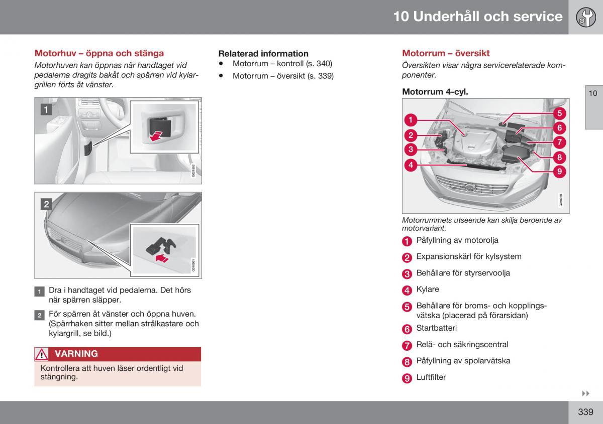 Volvo XC70 Cross Country II 2 instruktionsbok / page 341