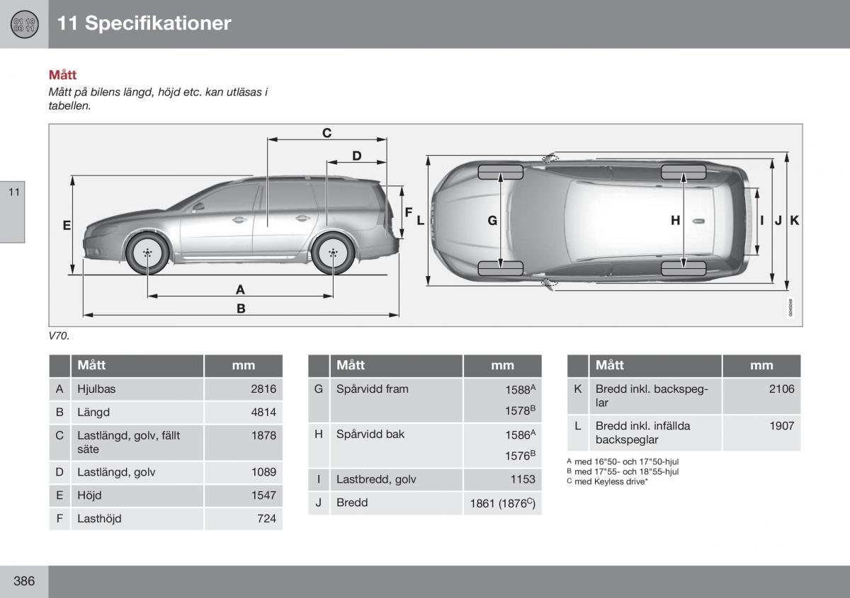 Volvo XC70 Cross Country II 2 instruktionsbok / page 388