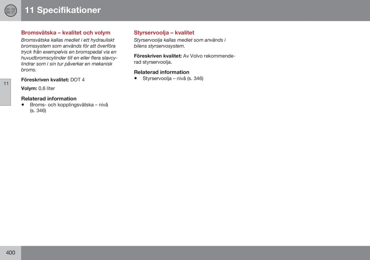 Volvo XC70 Cross Country II 2 instruktionsbok / page 402