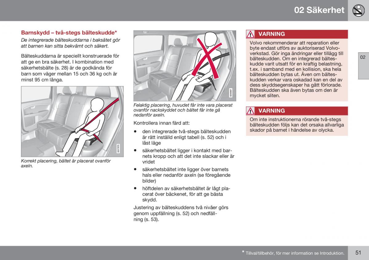 Volvo XC70 Cross Country II 2 instruktionsbok / page 53