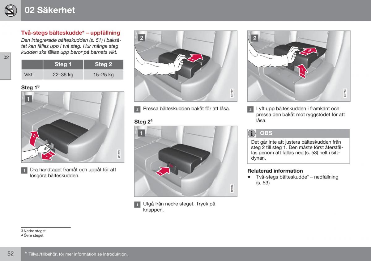 Volvo XC70 Cross Country II 2 instruktionsbok / page 54