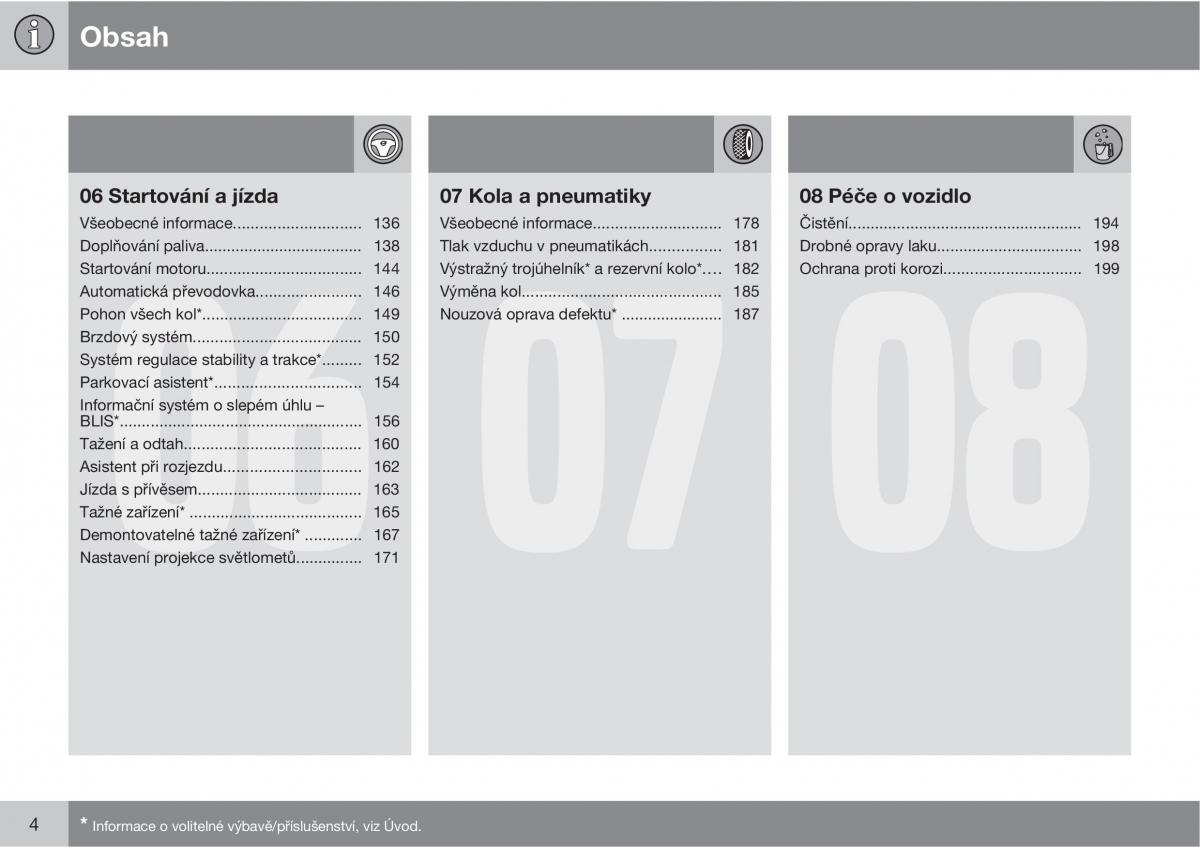 Volvo XC90 I 1 navod k obsludze / page 6