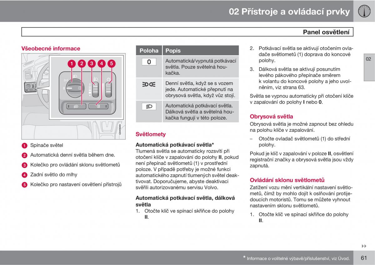 Volvo XC90 I 1 navod k obsludze / page 63