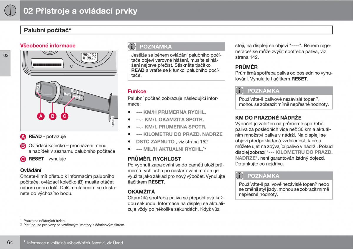 Volvo XC90 I 1 navod k obsludze / page 66