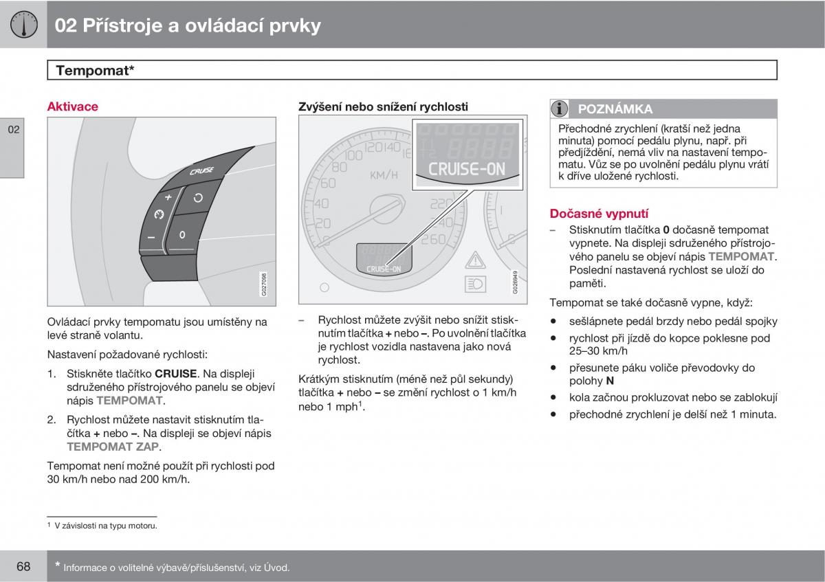 Volvo XC90 I 1 navod k obsludze / page 70