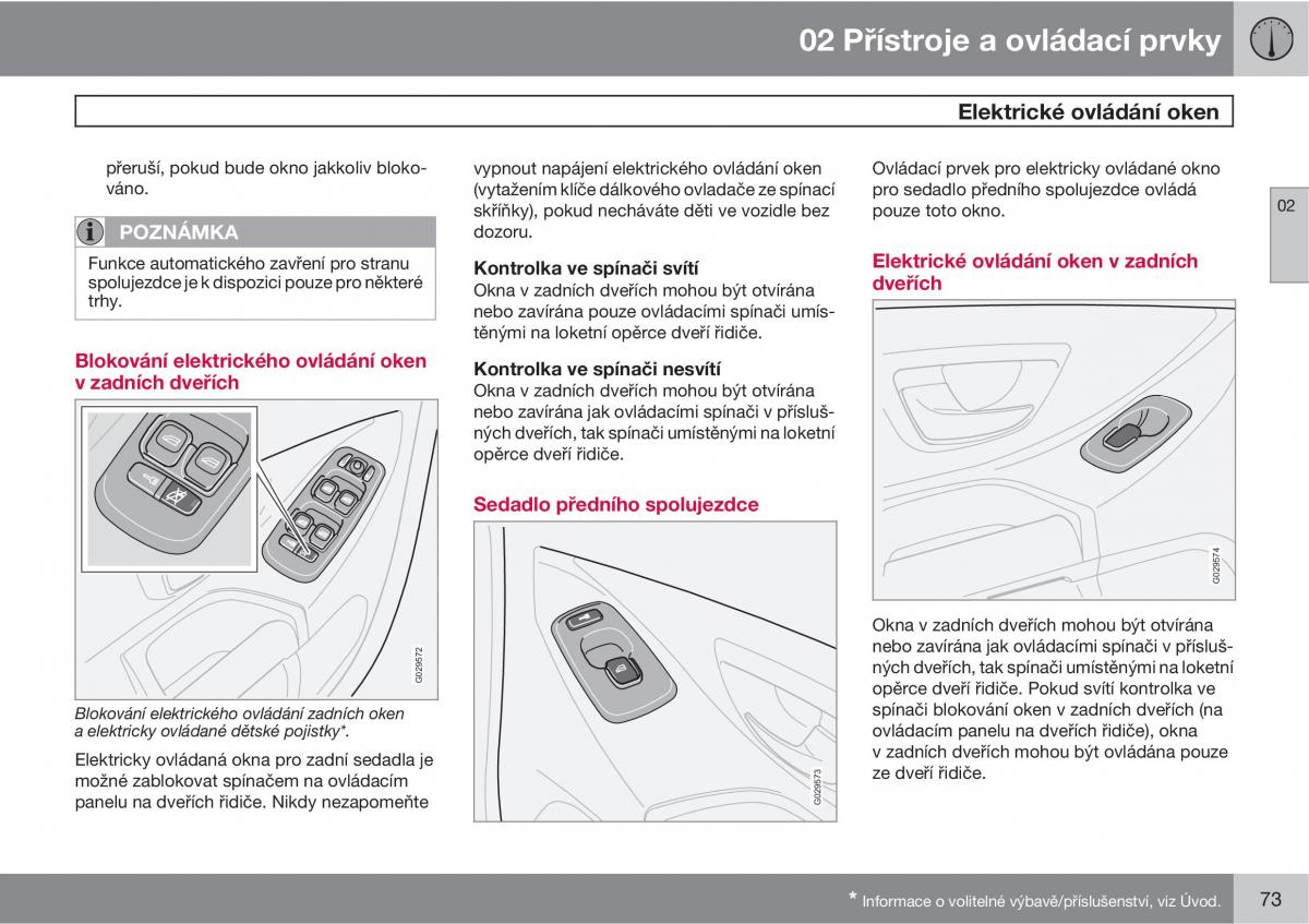 Volvo XC90 I 1 navod k obsludze / page 75