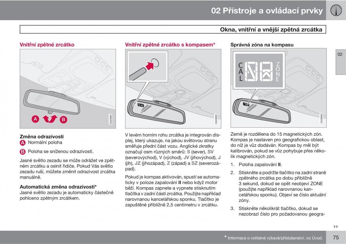 Volvo XC90 I 1 navod k obsludze / page 77