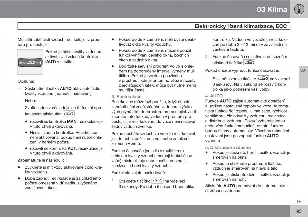 Volvo XC90 I 1 navod k obsludze / page 95