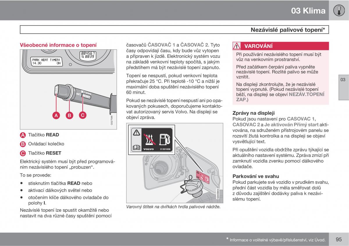 Volvo XC90 I 1 navod k obsludze / page 97