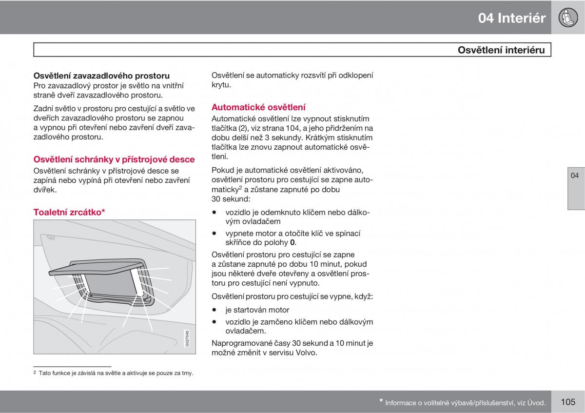 Volvo XC90 I 1 navod k obsludze / page 107