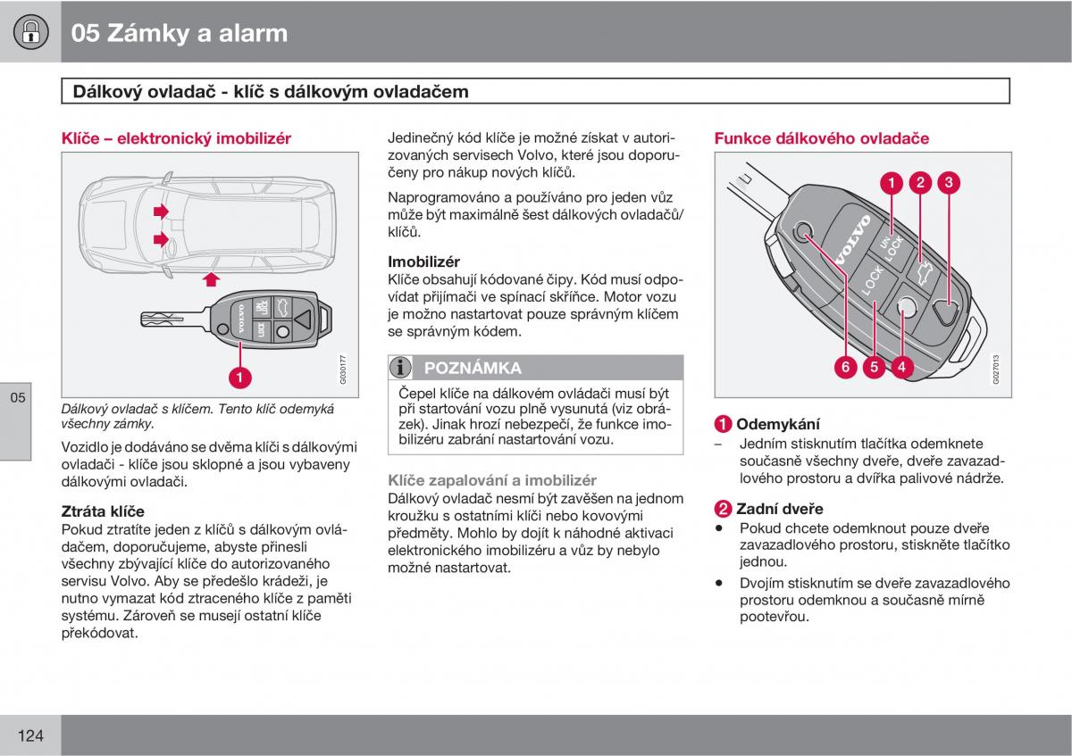 Volvo XC90 I 1 navod k obsludze / page 126