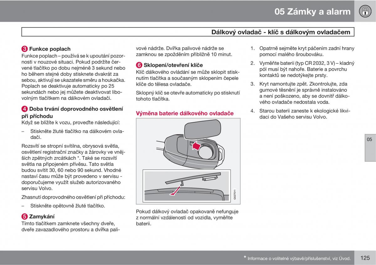 Volvo XC90 I 1 navod k obsludze / page 127