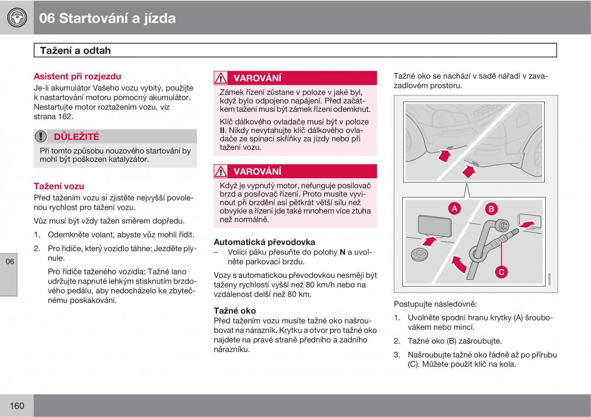 Volvo XC90 I 1 navod k obsludze / page 162