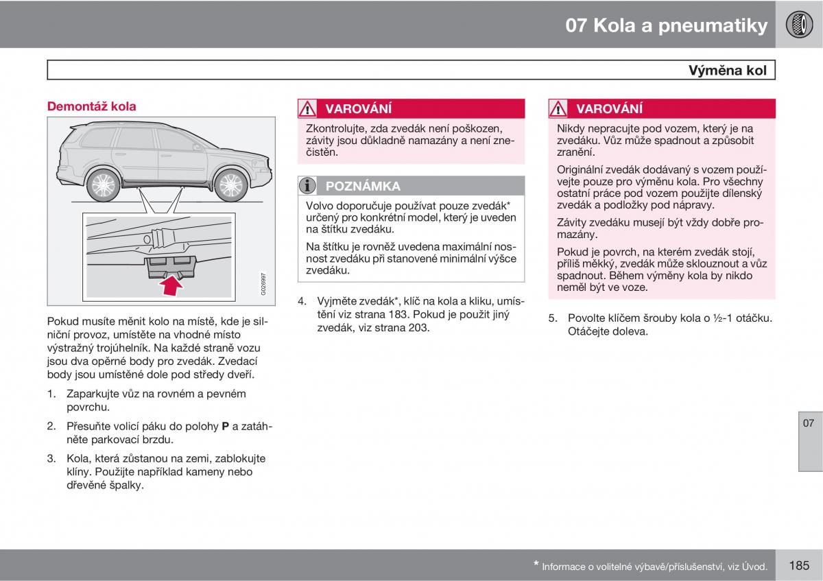 Volvo XC90 I 1 navod k obsludze / page 187