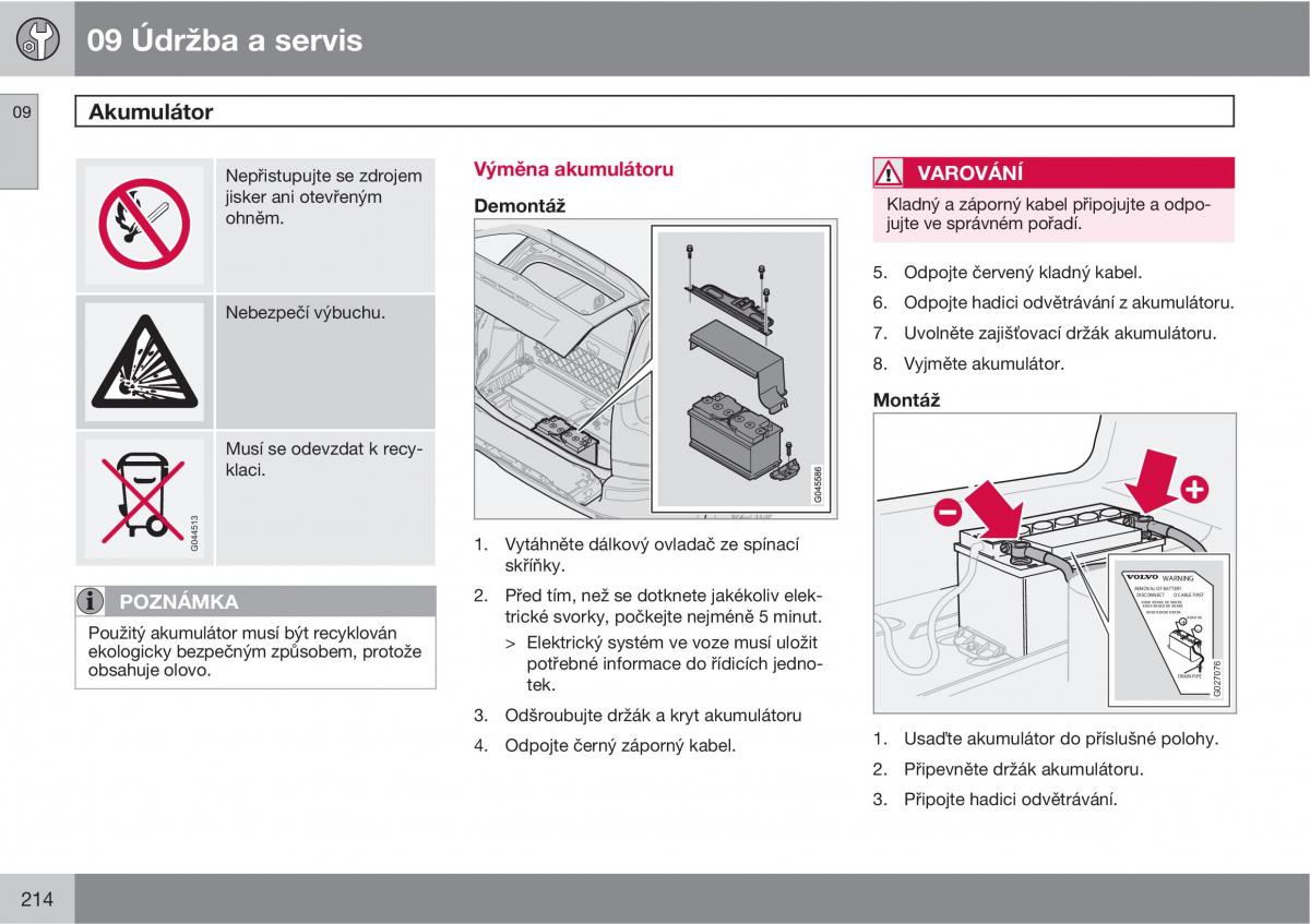 Volvo XC90 I 1 navod k obsludze / page 216