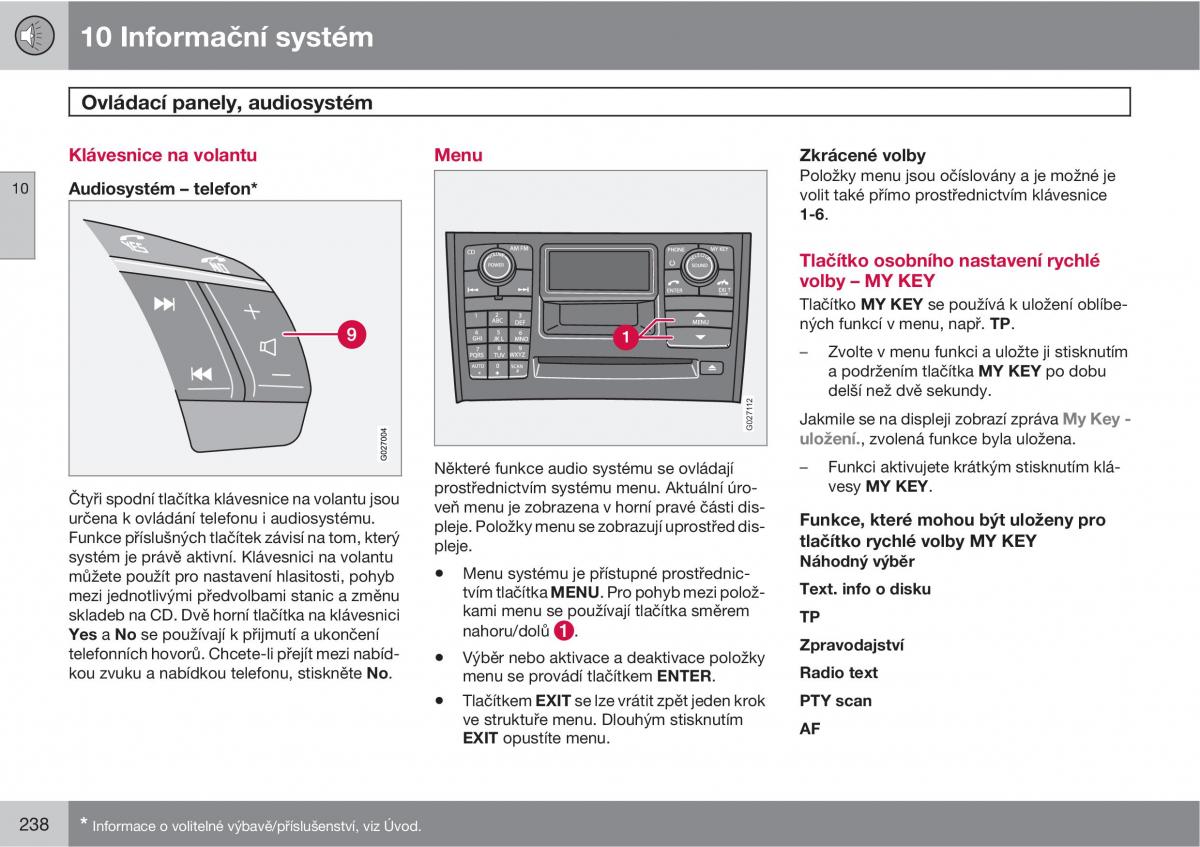 Volvo XC90 I 1 navod k obsludze / page 240