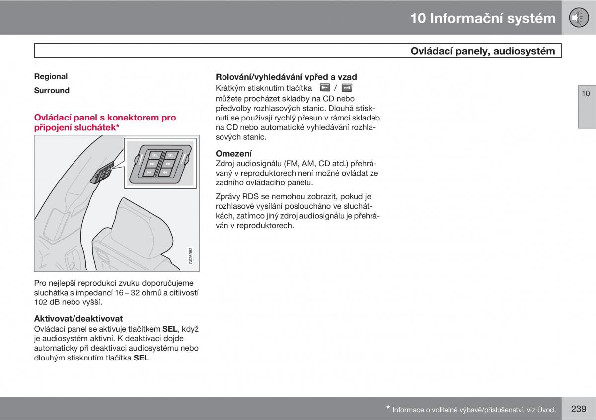 Volvo XC90 I 1 navod k obsludze / page 241