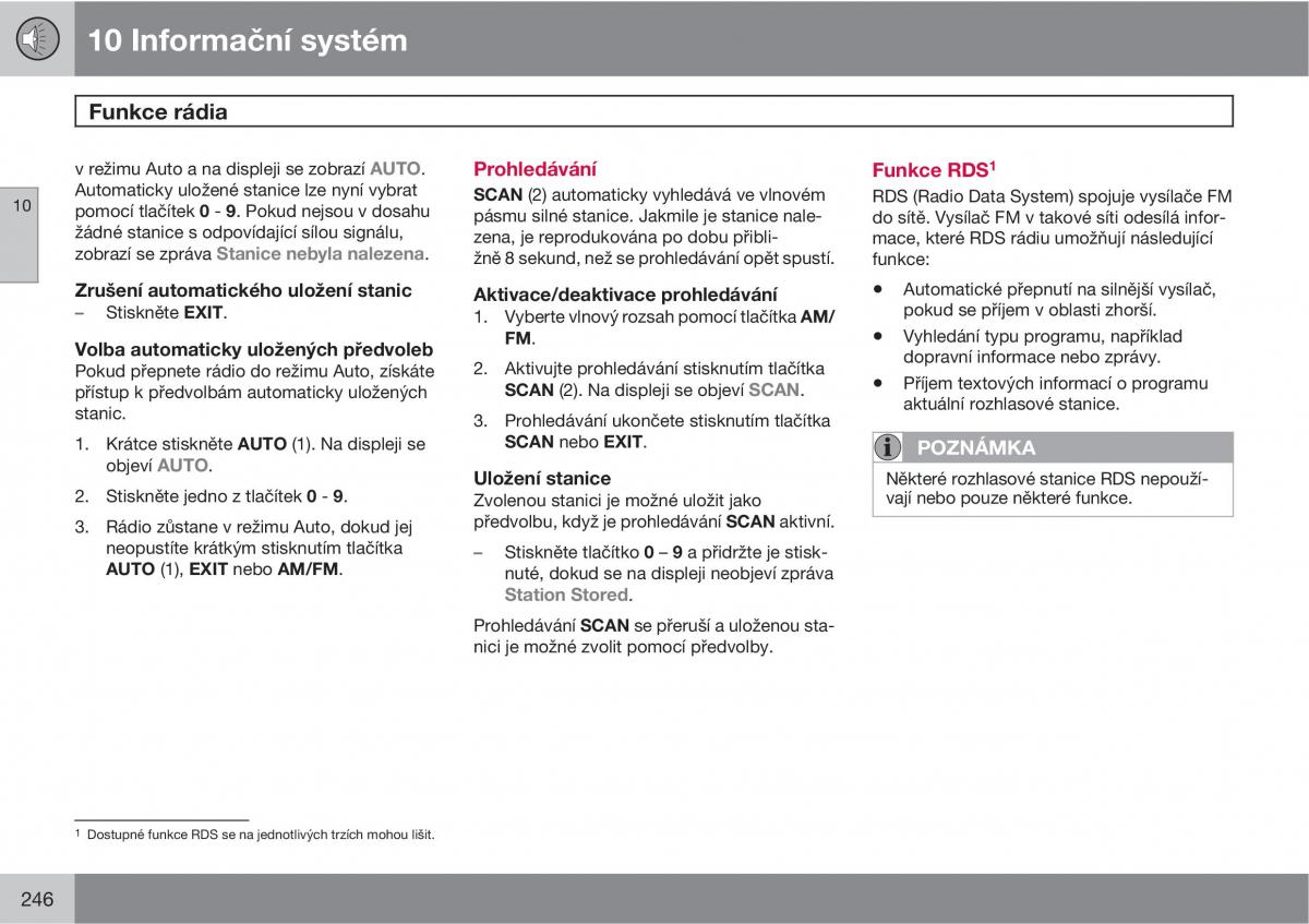 Volvo XC90 I 1 navod k obsludze / page 248