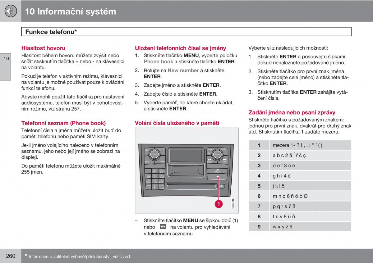 Volvo XC90 I 1 navod k obsludze / page 262