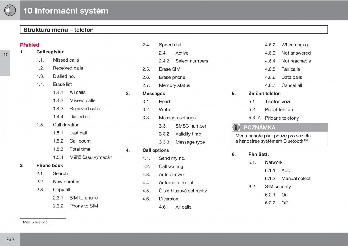 Volvo XC90 I 1 navod k obsludze / page 264