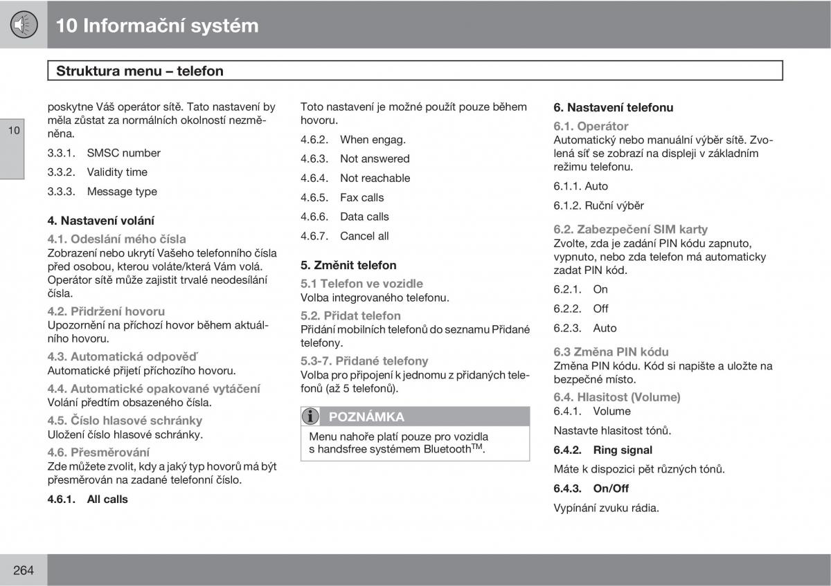 Volvo XC90 I 1 navod k obsludze / page 266