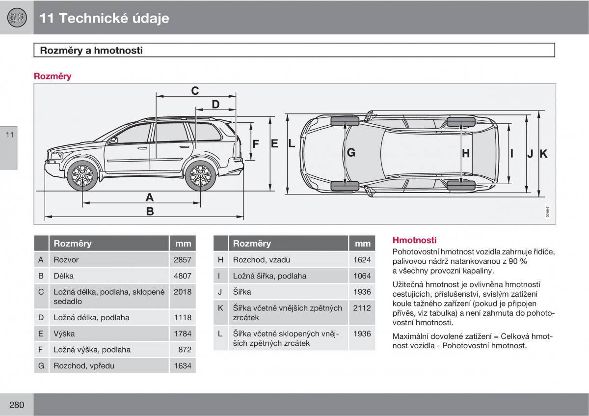 Volvo XC90 I 1 navod k obsludze / page 282