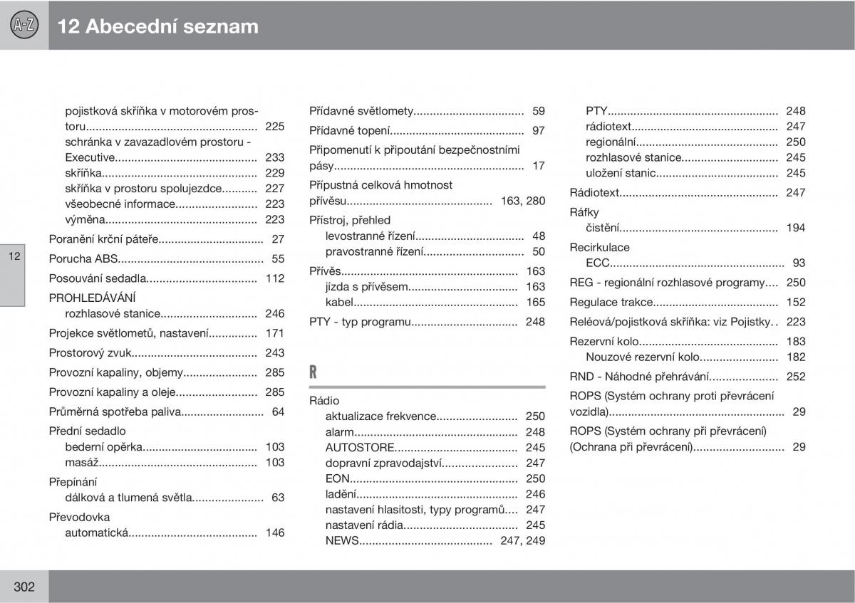 Volvo XC90 I 1 navod k obsludze / page 304