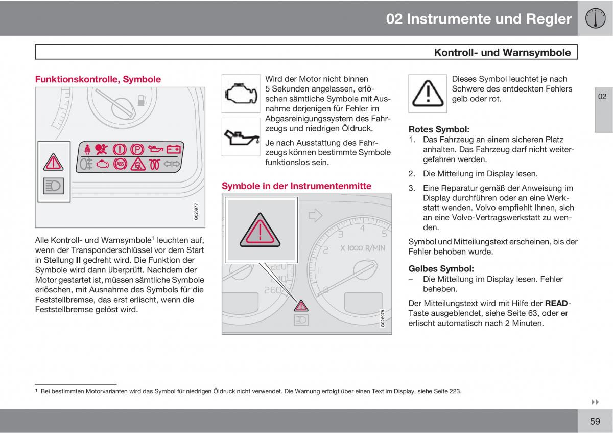 Volvo XC90 I 1 Handbuch / page 61